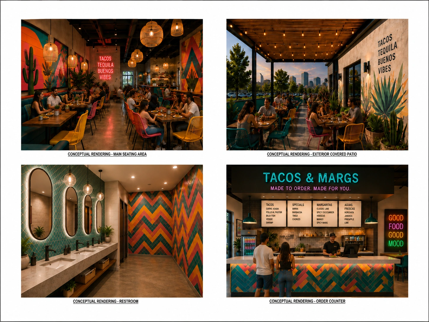 Interior Finishes: Restaurant Interior Renderings